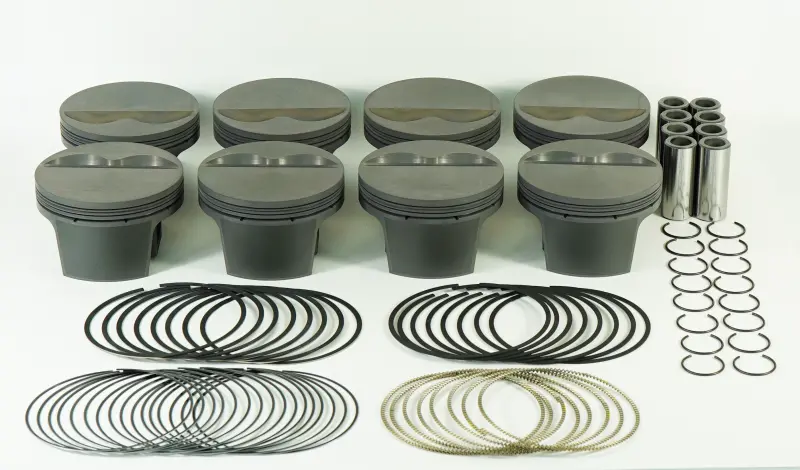 Mahle Ms Piston Set Sbc 350Ci 4.000In Bore 3.480/3.500Stk 5.7In Rod .927 Pin -5Cc 10.3 Cr Set Of 8 1