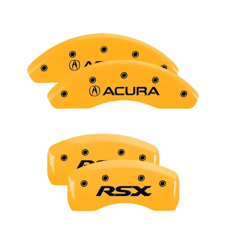 Mgp Engraved Caliper Covers For Acura Rsx (2003) – Yellow/Black 1