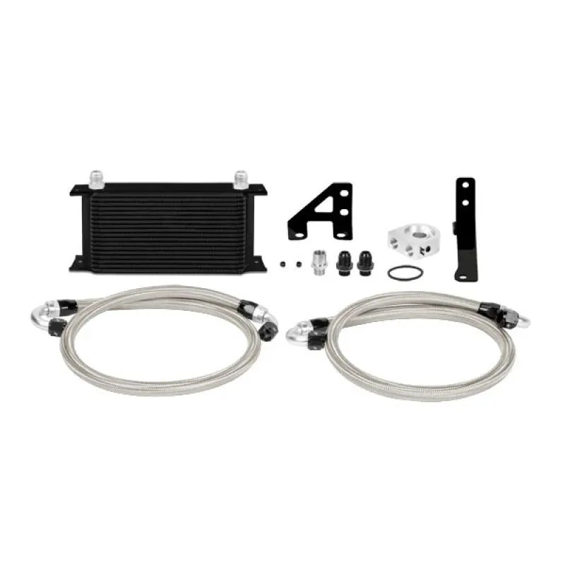 Mishimoto Thermostatic Oil Cooler Kit For 2015 Subaru Sti – Black Anodized Aluminum 1