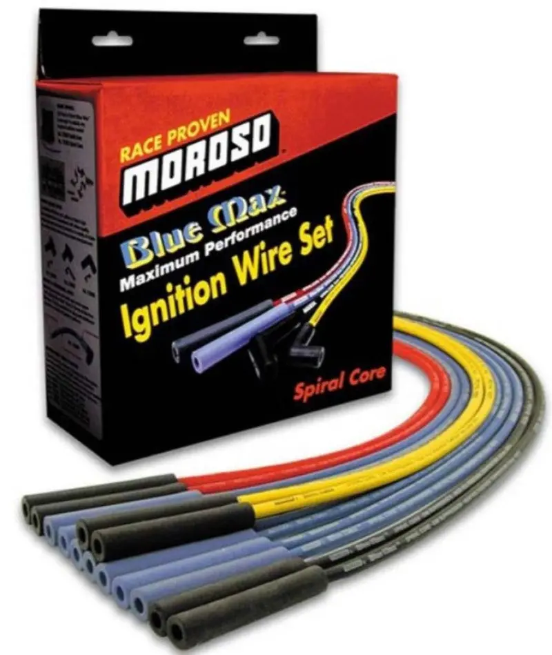 Moroso Blue Max Spiral-Core Ignition Wire Set – Custom Lengths, High-Performance Spark Delivery 1