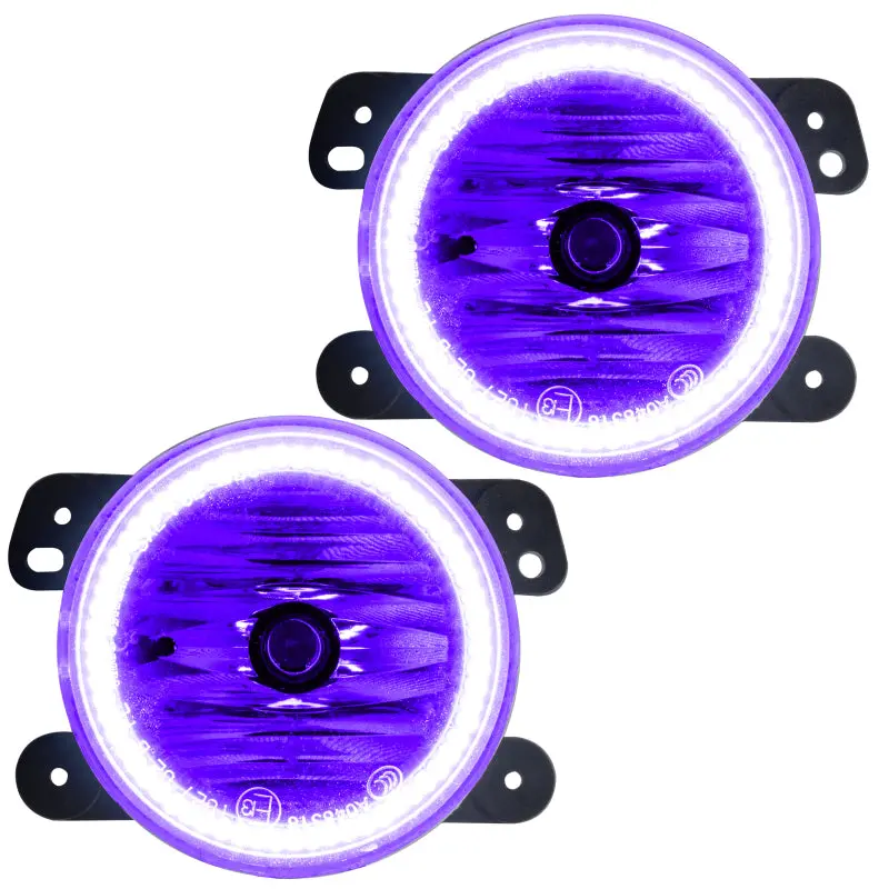 Oracle Lighting 07-09 Jeep Wrangler Jk Pre-Assembled Led Halo Fog Lights -Uv/Purple 1