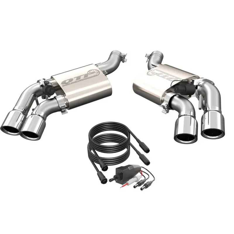 Qtp 16-18 Chevrolet Camaro Ss 6.2L 304Ss Screamer Axle Back Exhaust W/4In Quad Tips 1