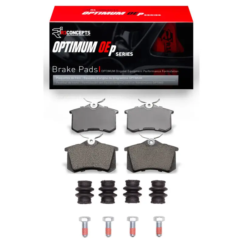 R1 Optimum Oe-Style Rear Brake Pad & Hardware Kit – 1997–2008 Audi A4 (Mexican Market) 1
