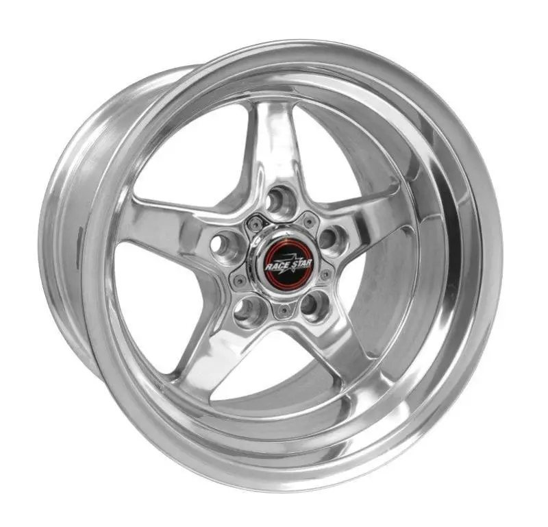 Race Star Drag Star 15X10 Wheel – 5X4.5 Bolt Pattern, 6.25" Backspace, Polished Finish 1