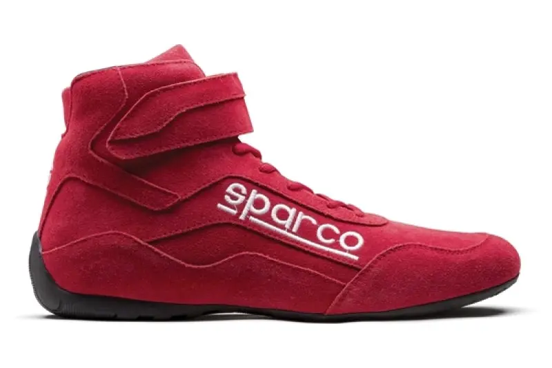 Sparco Race 2 Driving Shoes – Size 11.5, Red Colorway 1
