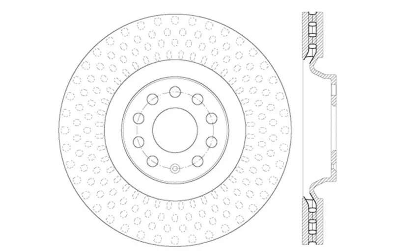 Stoptech Slotted & Drilled Sport Brake Rotors – Performance Replacement Discs 1
