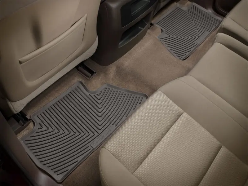Weathertech Rear Rubber Floor Mats For 2008–2010 Ford Super Duty Trucks (F-250 To F-550) – Cocoa 1