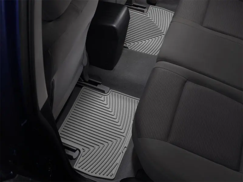 Weathertech Rear Rubber Floor Mats — Grey, Compatible With 2008–2011 Mercedes-Benz C-Class (W204) 1