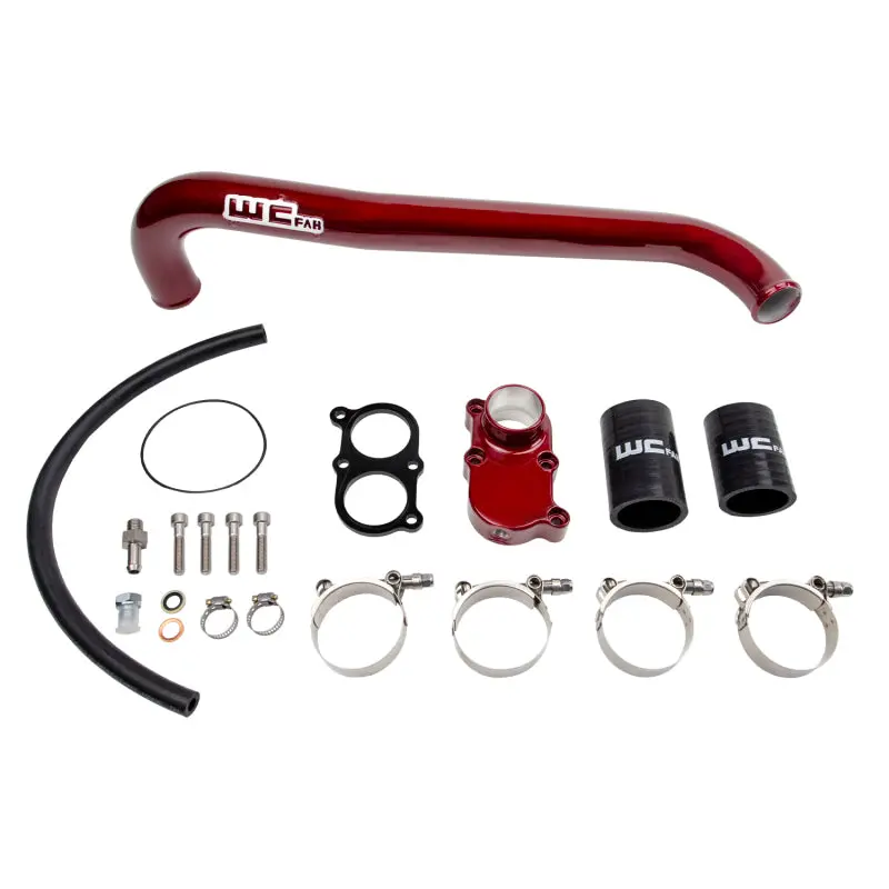 Wehrli Thermostat Housing And Upper Coolant Pipe Kit For 2001–2005 Gm 6.6L Lb7/Lly Duramax – Bengal Silver Finish 1
