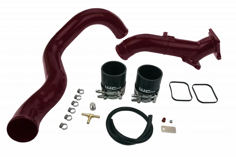 Wehrli Y-Bridge Exhaust Kit – 3-Inch, Bengal Grey Finish – Fits 2001–2004 Chevrolet 6.6L Lb7 Duramax 1