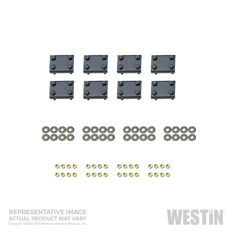 Westin 2005-2011 Jeep Grand Cherokee Premier Oval Nerf Step Bar Mount Kit - Black 1