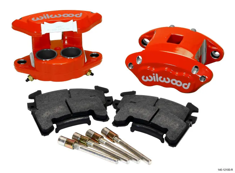 Wilwood D154 Front Caliper Kit - Red 1.62 / 1.62In Piston 0.81In Rotor 1