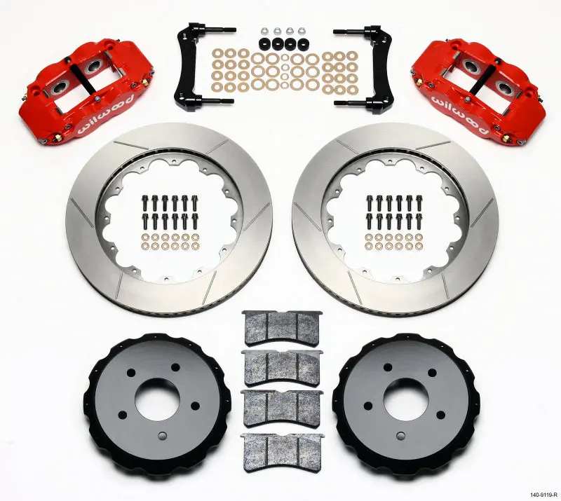 Wilwood Narrow Superlite 4R Rear Brake Kit – 14" Red Calipers, Fits 1997–2004 C5/C6 Corvette Z06 & Base Models 1
