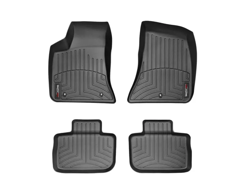 Wt Floorliner – Front Floor Mat, Black Heavy-Duty Trim-To-Fit Design 1